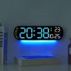 Luminous Auto-Dimming Alarm Clock - Color-Changing LED Wall Clock | Remote Control | KSh 2,500 | Kenya Delivery | Coporaza Shop